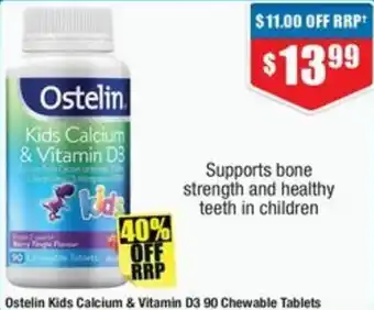 Chemist Warehouse Ostelin Kids Calcium & Vitamin D3 offer