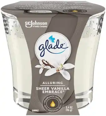 IGA Glade Fragrance Infused Candle 1 Pack Selected Varieties offer