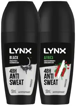 IGA Lynx Antiperspirant Roll‑On 50mL Selected Varieties offer