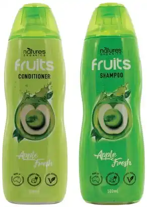 IGA Natures Organics Fruits Shampoo or Conditioner 500mL Selected Varieties offer