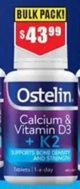 Chemist Warehouse Calcium & Vitamin D3 + K2 offer