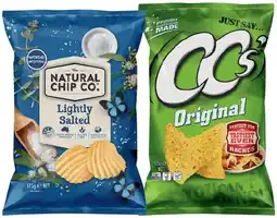 IGA The Natural Chip Co., CC’s Corn Chips 175g or Cornados 110g Selected Varieties offer