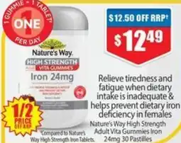 Chemist Warehouse Nature's way high strength as vita gummies offer