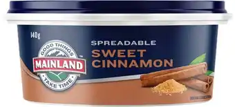 IGA Mainland Spreadable 140g Selected Varieties offer