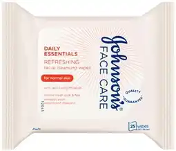 IGA Johnson's Facial Cleansing Wipes 25 Pack Selected Varieties offer