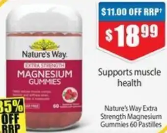 Chemist Warehouse Nature's way magnesium gummies offer