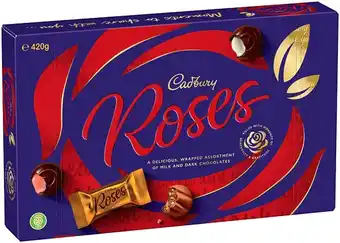 IGA Cadbury Chocolate Roses Box 420g offer