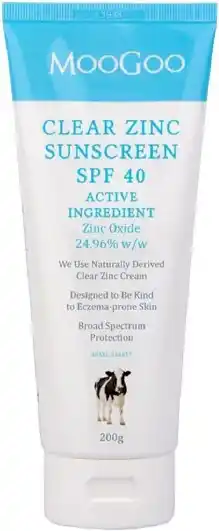 healthylife Moogoo Clear Zinc Sunscreen SPF40 200g offer