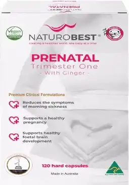 healthylife Naturobest Prenatal Trimester One with Ginger 120 Capsules offer