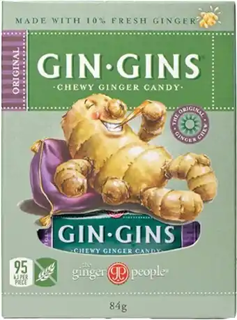 healthylife The Ginger People Gin Gins Original Ginger Chews 84g offer