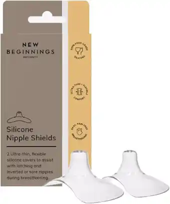 healthylife New Beginnings Silicone Nipple Shields 2 Pack offer