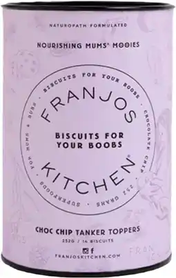 healthylife Franjos Kitchen Lactation Biscuits Choc Chip 250g offer