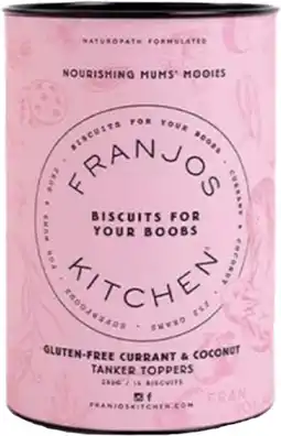 healthylife Franjos Kitchen Gluten Free Lactation Biscuits Currant & Coconut 250g offer