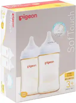 healthylife Pigeon SofTouch III PPSU Baby Bottle 2 x 240ml offer