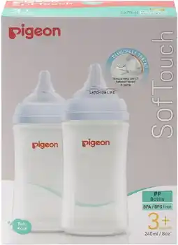 healthylife Pigeon SofTouch III PP Baby Bottle 2 x 240ml offer