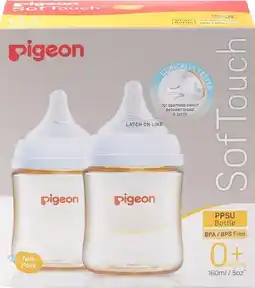 healthylife Pigeon SofTouch III PPSU Baby Bottle 2 x 160ml offer