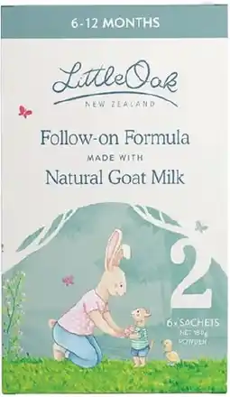 healthylife LittleOak Goat's Milk Follow On Formula Stage 2 - 6 x 30g Sachets offer