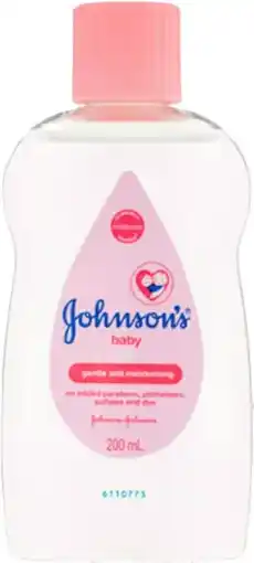 healthylife Johnsons Baby Oil Gentle & Moisturising 200ml offer