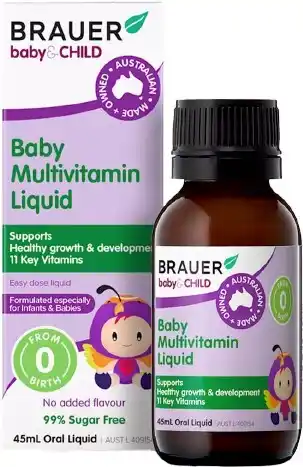 healthylife Brauer Baby & Child Liquid Multivitamin 45ml offer