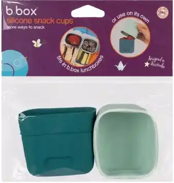 healthylife B.Box Silicone Snack Cups 2 Pack Forest offer