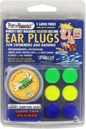 healthylife Putty Buddies Floating Silicone Ear Plugs 3 Pairs with Case offer