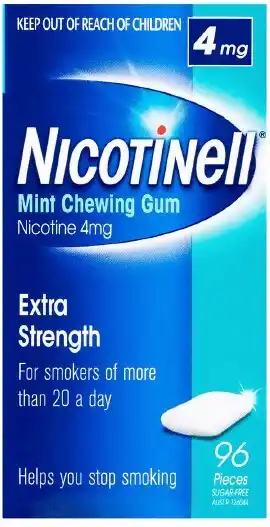 healthylife Nicotinell Chewing Gum Mint 4mg 96 Pieces offer