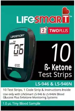 healthylife LifeSmart TwoPlus Ketone Test Strips 10 Strips offer