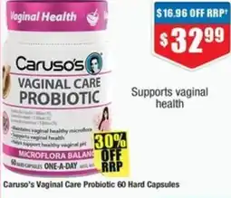 Chemist Warehouse Caruso's Vaginal Care Probiotic offer