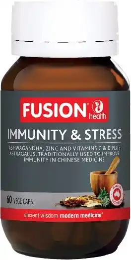 healthylife Fusion Health Immunity & Stress 60 Vege Capsules offer