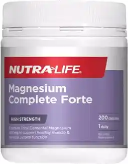 healthylife Nutra-Life Magnesium Complete Forte 200 Capsules offer