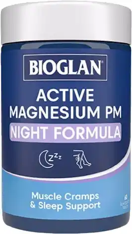 healthylife Bioglan Active Magnesium PM Night Formula 60 Tablets offer