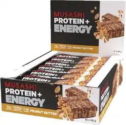 healthylife Musashi Energy Bars Peanut Butter 12 x 58g offer