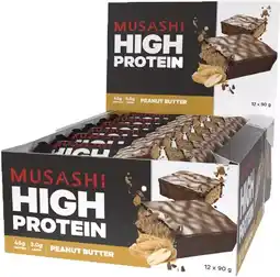 healthylife Musashi High Protein Bar Peanut Butter 12 x 90g offer