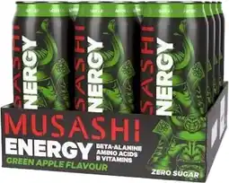 healthylife Musashi Energy Green Apple 12 x 500ml offer