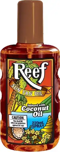 healthylife Reef Coconut Sun Tan Oil Spray 220ml offer