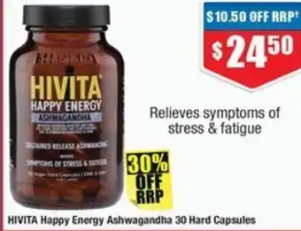 Chemist Warehouse Hivita happy energy ashwagandha offer