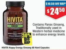 Chemist Warehouse Hivita happy energy ginseng offer