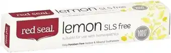 healthylife Red Seal Lemon SLS Free Toothpaste 100g offer