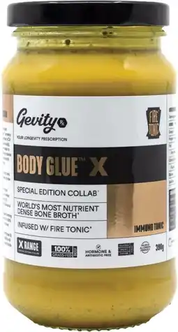 healthylife Gevity Rx Bone Broth Body Glue X Immuno Tonic 390g offer