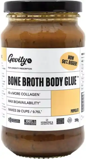 healthylife Gevity Rx Bone Broth Body Glue Populate 390g offer