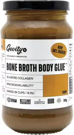 healthylife Gevity Rx Bone Broth Body Glue Curry 390g offer