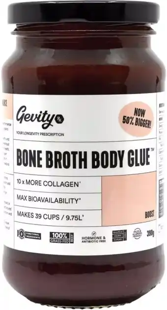 healthylife Gevity Rx Bone Broth Body Glue Boost 390g offer