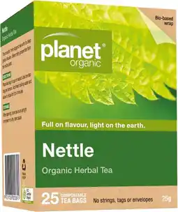 healthylife Planet Organic Nettle Herbal Tea Bags 25 Pack offer