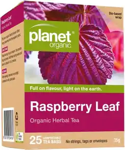 healthylife Planet Organic Raspberry Leaf Tea 25 Tea Bags offer