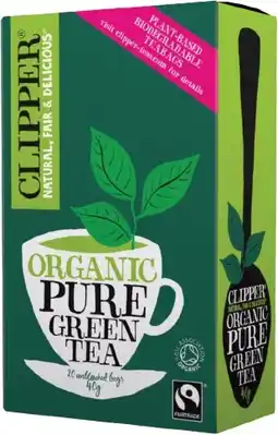 healthylife Clipper Organic Pure Green Tea 20 Tea Bags offer