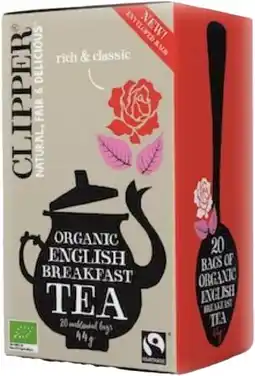 healthylife Clipper English Breakfast Tea 20 Tea Bags offer