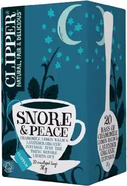 healthylife Clipper Snore & Peace Tea 20 Tea Bags offer