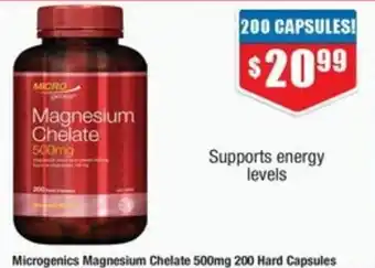 Chemist Warehouse Microgenics Magnesium Chelate offer