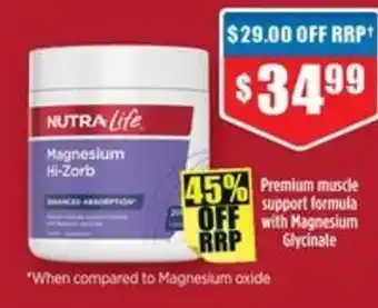 Chemist Warehouse Nutra life offer