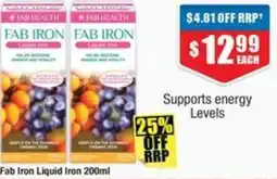 Chemist Warehouse Fab iron offer